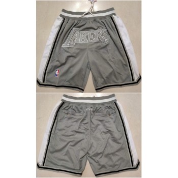 Men's Los Angeles Lakers Gray Shorts (Run Small) Men's Los Angeles Lakers Gray Shorts (Run Small)