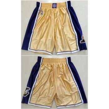 Men's Los Angeles Lakers Kobe Bryant Gold Hall of Fame Shorts (Run Small) Men's Los Angeles Lakers Kobe Bryant Gold Hall of Fame Shorts (Run Small)