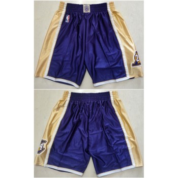 Men's Los Angeles Lakers Kobe Bryant Purple Hall of Fame Shorts (Run Small) Men's Los Angeles Lakers Kobe Bryant Purple Hall of Fame Shorts (Run Small)