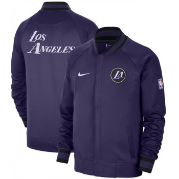 Men's Los Angeles Lakers Purple 2022/23 City Edition Full-Zip Jacket Men's Los Angeles Lakers Purple 2022/23 City Edition Full-Zip Jacket