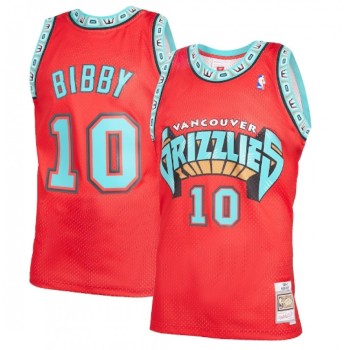 Men's Memphis Grizzlies #10 Mike Bibby Red Throwback Stitched Jersey Men's Memphis Grizzlies #10 Mike Bibby Red Throwback Stitched Jersey