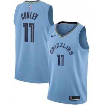 Men's Memphis Grizzlies #11 Mike Conley Light Blue Statement Edition Stitched Jersey Men's Memphis Grizzlies #11 Mike Conley Light Blue Statement Edition Stitched Jersey