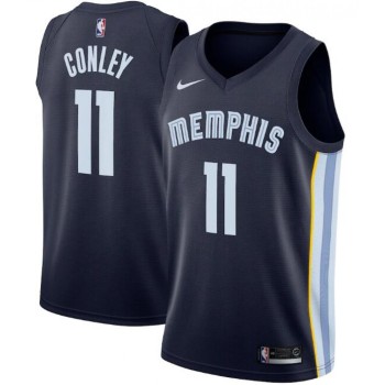 Men's Memphis Grizzlies #11 Mike Conley Navy Icon Edition Stitched Jersey Men's Memphis Grizzlies #11 Mike Conley Navy Icon Edition Stitched Jersey