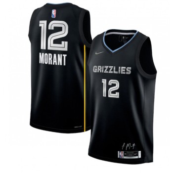 Men's Memphis Grizzlies #12 Ja Morant 75th Anniversary Select Series Rookie of the Year Swingman Stitched Jersey Men's Memphis Grizzlies #12 Ja Morant 75th Anniversary Select Series Rookie of the Year Swingman Stitched Jersey