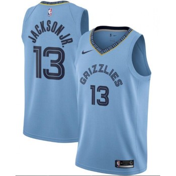 Men's Memphis Grizzlies #13 Jaren Jackson Jr. Light Blue Statement Edition Stitched Jersey Men's Memphis Grizzlies #13 Jaren Jackson Jr. Light Blue Statement Edition Stitched Jersey