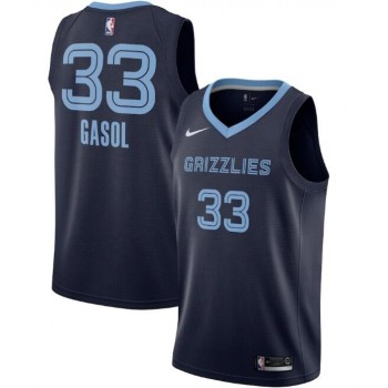Men's Memphis Grizzlies #33 Marc Gasol Navy Icon Edition Stitched Jersey Men's Memphis Grizzlies #33 Marc Gasol Navy Icon Edition Stitched Jersey