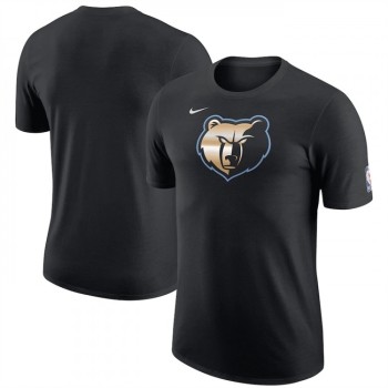 Men's Memphis Grizzlies Black 2022/23 City Edition Essential Warmup T-Shirt Men's Memphis Grizzlies Black 2022/23 City Edition Essential Warmup T-Shirt