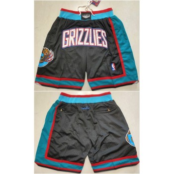 Men's Memphis Grizzlies Black Shorts (Run Small)