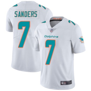 Men's Miami Dolphins #7 Jason Sanders White Vapor Untouchable NFL Limited Stitched Jersey