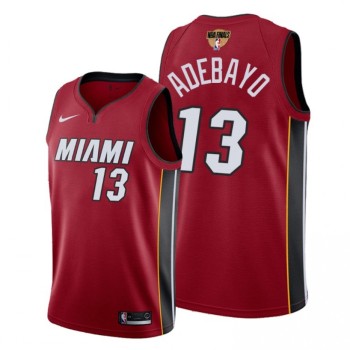 Men's Miami Heat #13 Bam Adebayo 2020 Red Finals Bound Statement Edition Swingman Stitched Jersey Men's Miami Heat #13 Bam Adebayo 2020 Red Finals Bound Statement Edition Swingman Stitched Jersey
