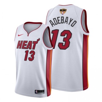 Men's Miami Heat #13 Bam Adebayo 2020 White Finals Bound Association Edition Swingman Stitched Jersey Men's Miami Heat #13 Bam Adebayo 2020 White Finals Bound Association Edition Swingman Stitched Jersey
