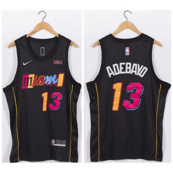 Men's Miami Heat #13 Bam Adebayo Black Stitched Jersey Men's Miami Heat #13 Bam Adebayo Black Stitched Jersey