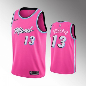 Men's Miami Heat #13 Bam Adebayo Pink City Edition Swingman Stitched Jersey Men's Miami Heat #13 Bam Adebayo Pink City Edition Swingman Stitched Jersey