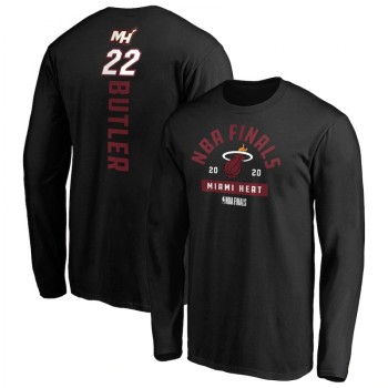 Men's Miami Heat 2020 Black #22 Jimmy Butler Finals Bound Name & Number Long Sleeve T-Shirt Men's Miami Heat 2020 Black #22 Jimmy Butler Finals Bound Name & Number Long Sleeve T-Shirt