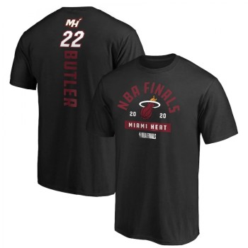 Men's Miami Heat 2020 Black #22 Jimmy Butler Finals Bound Name & Number T-Shirt Men's Miami Heat 2020 Black #22 Jimmy Butler Finals Bound Name & Number T-Shirt