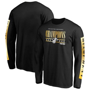 Men's Miami Heat 2020 Black Eastern Conference Champions Game Lead Long Sleeve T-Shirt Men's Miami Heat 2020 Black Eastern Conference Champions Game Lead Long Sleeve T-Shirt