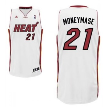 Men's Miami Heat #21 Moneymase White nickname Stitched Basketball Jersey Men's Miami Heat #21 Moneymase White nickname Stitched Basketball Jersey