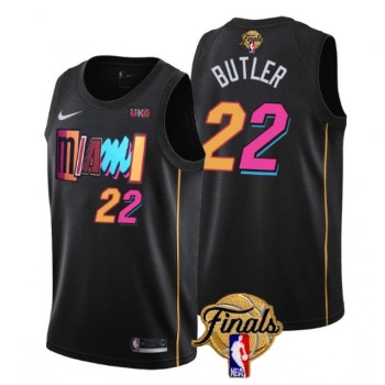 Men's Miami Heat #22 Jimmy Butler Black 2023 Finals City Edition Stitched Basketball Jersey Men's Miami Heat #22 Jimmy Butler Black 2023 Finals City Edition Stitched Basketball Jersey