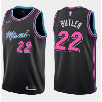 Men's Miami Heat #22 Jimmy Butler Black Swingman Stitched Jersey Men's Miami Heat #22 Jimmy Butler Black Swingman Stitched Jersey