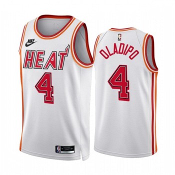Men's Miami Heat #4 Andre Drummond White Classic Edition Stitched Basketball Jersey Men's Miami Heat #4 Andre Drummond White Classic Edition Stitched Basketball Jersey