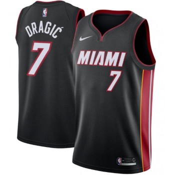 Men's Miami Heat #7 Goran Dragic Black Icon Edition Swingman Stitched Jersey Men's Miami Heat #7 Goran Dragic Black Icon Edition Swingman Stitched Jersey