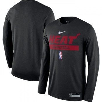 Men's Miami Heat Black 2022/23 Legend On-Court Practice Performance Long Sleeve T-Shirt Men's Miami Heat Black 2022/23 Legend On-Court Practice Performance Long Sleeve T-Shirt