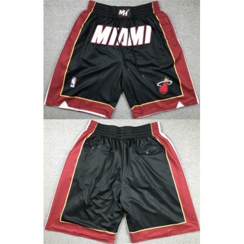 Men's Miami Heat Black Shorts (Run Small) Men's Miami Heat Black Shorts (Run Small)