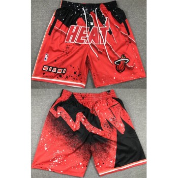 Men's Miami Heat Red/Black Shorts (Run Small) Men's Miami Heat Red/Black Shorts (Run Small)