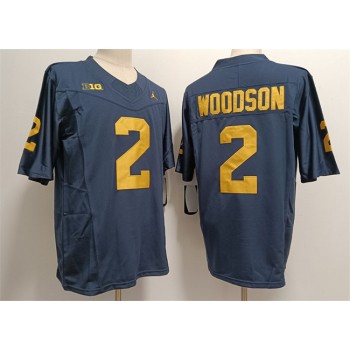 Men's Michigan Wolverines #2 Charles Woodson 2023 F.U.S.E. Navy Stitched Jersey Men's Michigan Wolverines #2 Charles Woodson 2023 F.U.S.E. Navy Stitched Jersey