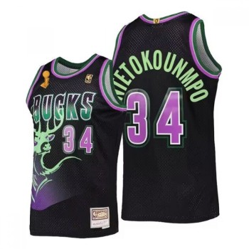 Men's Milwaukee Bucks #34 Ray Allen Black Finals Champions Stitched Jersey Men's Milwaukee Bucks #34 Ray Allen Black Finals Champions Stitched Jersey