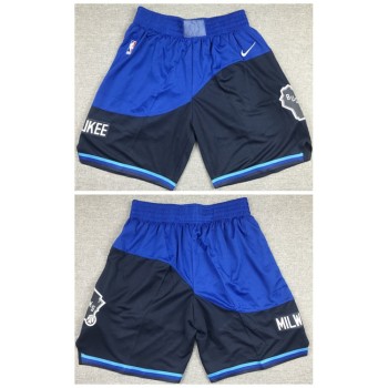 Men's Milwaukee Bucks Blue Shorts (Run Small) Men's Milwaukee Bucks Blue Shorts (Run Small)