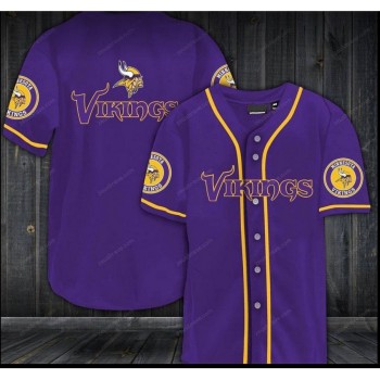 Men's Minnesota Vikings Purple Stitched Jersey