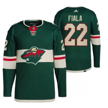 Men's Minnesota Wild #22 Kevin Fiala Green Stitched Jersey Men's Minnesota Wild #22 Kevin Fiala Green Stitched Jersey