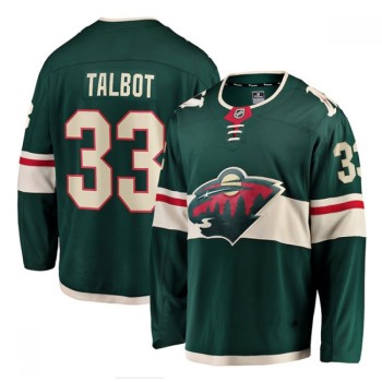 Men's Minnesota Wild #33 Cam Talbot Green Stitched Jersey Men's Minnesota Wild #33 Cam Talbot Green Stitched Jersey