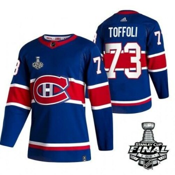 Men's Montreal Canadiens #73 Tyler Toffoli 2021 Blue Stanley Cup Final Stitched Jersey Men's Montreal Canadiens #73 Tyler Toffoli 2021 Blue Stanley Cup Final Stitched Jersey
