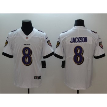 Men's NFL Baltimore Ravens #8 Lamar Jackson White 2018 Draft Vapor Untouchable Limited Jersey Men's NFL Baltimore Ravens #8 Lamar Jackson White 2018 Draft Vapor Untouchable Limited Jersey