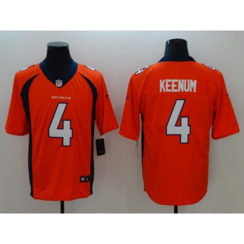 Men's NFL Denver Broncos #4 Case Keenum Orange Vapor Untouchable Limited Stitched Jersey Men's NFL Denver Broncos #4 Case Keenum Orange Vapor Untouchable Limited Stitched Jersey