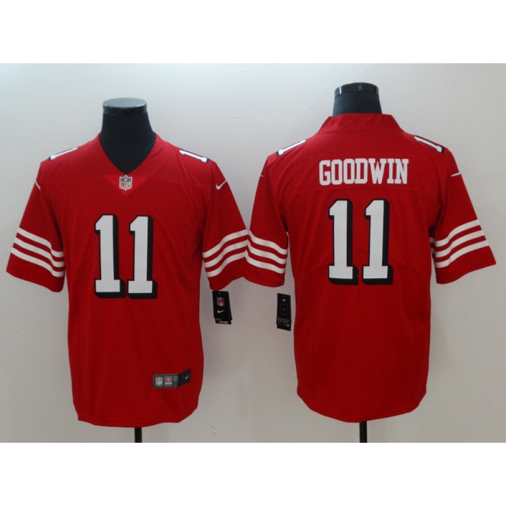 Men's NFL San Francisco 49ers #11 Marquise Goodwin Red 2018 Vapor Untouchable Limited Stitched NFL Jersey