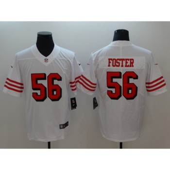 Men's NFL San Francisco 49ers #56 Reuben Foster White Untouchable Limited Stitched Jersey Men's NFL San Francisco 49ers #56 Reuben Foster White Untouchable Limited Stitched Jersey