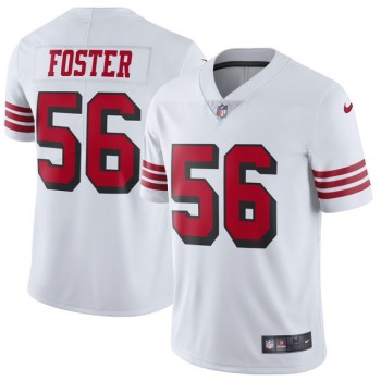 Men's NFL San Francisco 49ers #56 Reuben Foster White Untouchable Limited Stitched Jersey Men's NFL San Francisco 49ers #56 Reuben Foster White Untouchable Limited Stitched Jersey