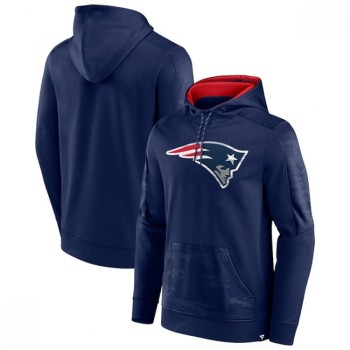 Men's New England Patriots Navy On The Ball Pullover Hoodie Men's New England Patriots Navy On The Ball Pullover Hoodie