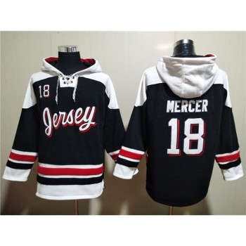 Men's New Jersey Devils #18 Dawson Mercer Black/White Ageless Must-Have Lace-Up Pullover Hoodie Men's New Jersey Devils #18 Dawson Mercer Black/White Ageless Must-Have Lace-Up Pullover Hoodie