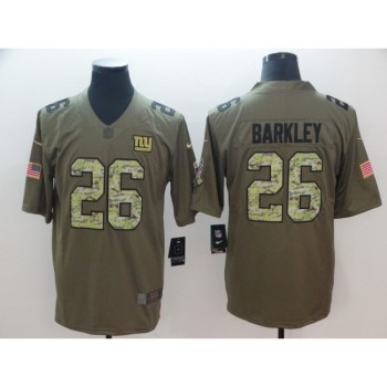 Men's New York Giants #26 Saquon Barkley 2017 Camo Salute to Service Limited Stitched NFL Jersey