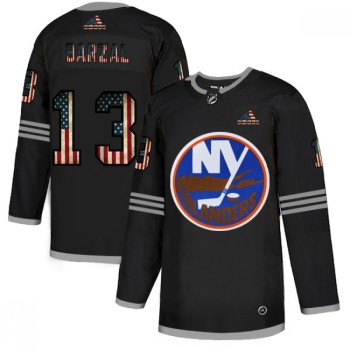 Men's New York Islanders #13 Mathew Barzal 2020 Grey USA Flag Stitched NHL Jersey Men's New York Islanders #13 Mathew Barzal 2020 Grey USA Flag Stitched NHL Jersey