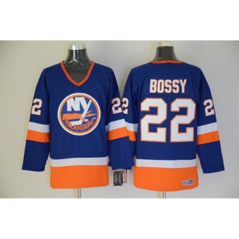 Men's New York Islanders #22 Mike Bossy Royal Blue CCM Throwback Stitched NHL Jersey Men's New York Islanders #22 Mike Bossy Royal Blue CCM Throwback Stitched NHL Jersey