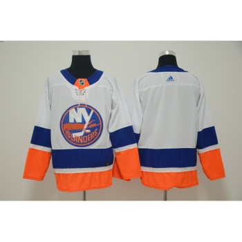 Men's New York Islanders White Stitched NHL Jersey Men's New York Islanders White Stitched NHL Jersey
