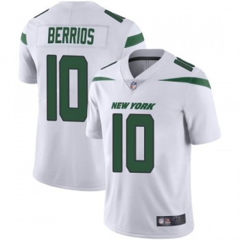 Men's New York Jets #10 Braxton Berrios White Vapor Untouchable Limited Stitched Jersey Men's New York Jets #10 Braxton Berrios White Vapor Untouchable Limited Stitched Jersey