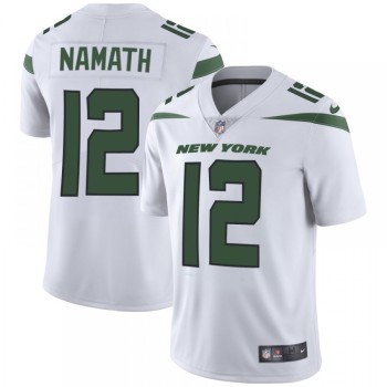 Men's New York Jets #12 Joe Namath 2019 White Vapor Untouchable Limited Stitched NFL Jersey Men's New York Jets #12 Joe Namath 2019 White Vapor Untouchable Limited Stitched NFL Jersey