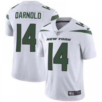 Men's New York Jets #14 Sam Darnold 2019 White Vapor Untouchable Limited Stitched NFL Jersey Men's New York Jets #14 Sam Darnold 2019 White Vapor Untouchable Limited Stitched NFL Jersey