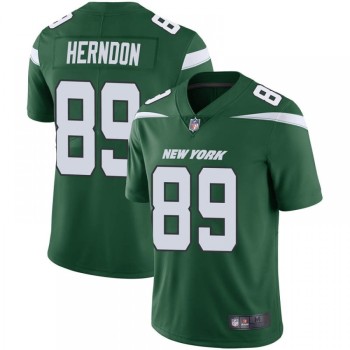 Men's New York Jets #89 Chris Herndon Green Vapor Untouchable Limited Stitched Jersey Men's New York Jets #89 Chris Herndon Green Vapor Untouchable Limited Stitched Jersey